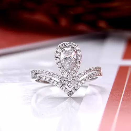 Mazala Imperial Crown Series Water Drop Crown Diamond Ring Предложение девушек Gia Diamond Campauization