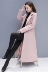 Áo khoác len nữ dài 2018 mùa đông mới Phiên bản áo khoác nữ dày của Hàn Quốc mỏng qua đầu gối áo len mùa đông - Áo Hàn Quốc áo khoác dạ nữ dáng dài Áo Hàn Quốc
