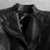 2018 mùa thu và mùa đông sản phẩm mới dày pu leather ladies phần ngắn Hàn Quốc phiên bản của tự trồng kích thước lớn áo ngắn xe gắn máy quần áo áo khoác thủy triều ao da dep Quần áo da
