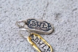[Xichi] BWL Smiley Letter Letter Logo Logo Graffiti Classic Tag, Чистая позолоченная рука 925 серебряная цепь бусин