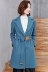 Len áo khoác nữ phần dài mùa thu và mùa đông 2017 mới của Hàn Quốc phụ nữ dày loose eo áo len