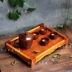 Xách tay retro khay trà trái cây bằng gỗ tấm phong cách Nhật Bản khay trà bằng gỗ hình chữ nhật bằng gỗ tấm beauty salon lớn