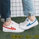 Đôi giày nam một đôi và một đôi giày trắng nữ 2018 mùa thu mới hoang dã Hàn Quốc xu hướng cổ điển giày vải