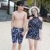 Bộ đồ bơi cặp đôi 2017 bộ đồ bơi mới đi biển bên bờ biển kỳ nghỉ spa cặp đôi mẫu ba tuần trăng mật Hàn Quốc Vài đồ bơi