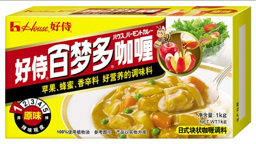 Hao Shi Bai Mengdoro Curry Daily Block -Like Curry приправа оригинальная/слегка пряная 1 кг бизнеса 2 выбор вкуса бесплатная доставка