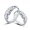 Nhẫn kim cương đôi nam nữ một cặp hôn nhân trực tiếp mở đạo cụ cưới 1 carat mô phỏng nhẫn kim cương mới nhẫn cưới bảo tín minh châu