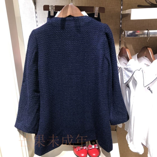 E. Land Childrens Kids Clothing Girl без воротника с двойным грудным шерстяным пальто ekjw64t22a