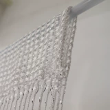 Пластиковая штора из жемчуга, шелковые нитки с кисточками