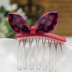 Mũ trùm đầu trẻ em Hàn Quốc đơn giản phim hoạt hình lược chải tóc lược lược Liu Hai chải bé gái thỏ tóc thẻ màu kẹo - Phụ kiện tóc đồ buộc tóc scrunchies Phụ kiện tóc