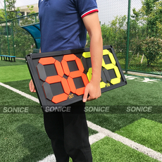 Замена карты 足球换人牌裁判记分牌单面双面翻牌两位四位计分足球训练器材