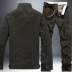Mùa xuân ngoài trời quân đội fan jacket dụng cụ phù hợp với 101 trong không khí đào tạo phân chia quân sự đồng phục đa cổ áo mặc yếm phù hợp với