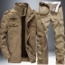 Mùa xuân ngoài trời quân đội fan jacket dụng cụ phù hợp với 101 trong không khí đào tạo phân chia quân sự đồng phục đa cổ áo mặc yếm phù hợp với