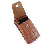 Мобильный телефон, поясная сумка, универсальный ремень, кожаная сумка с петлей на руку, из натуральной кожи, для мужчины среднего возраста, 7.5 дюймов, 6.5 дюймов