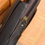 Ремень, кожаная поясная сумка, универсальный кошелек, 6 дюймов, из натуральной кожи