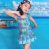 Đồ bơi cho bé gái Đồ bơi Pansy kiểu váy một mảnh đồ bơi nàng tiên cá cho bé Bộ đồ bơi của Kid