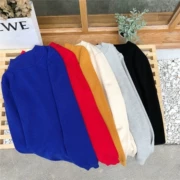 Áo len nam mùa thu đông mỏng cổ tròn Phiên bản Hàn Quốc của cặp đôi áo len chui đầu cho nam