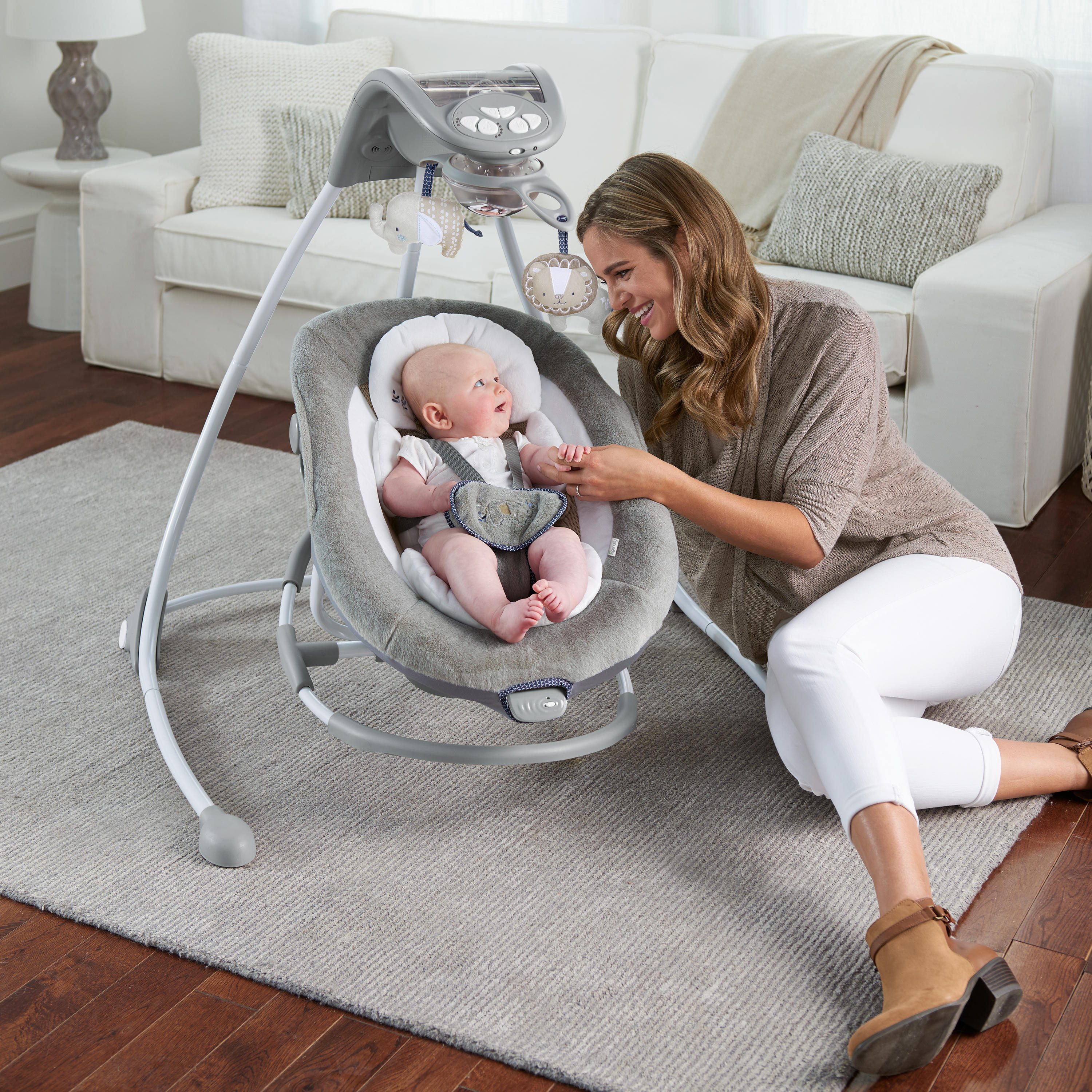 электрическая кресло качалка для младенцев