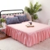 Bộ đồ giường công chúa Hàn Quốc Bộ đồ giường bằng vải cotton - Váy Petti