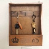 Ключевая коробка для хранения дома синий дом деревянный крыльцо ящик для дома клавиша подвесная подвеска