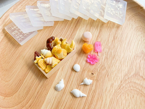 Глина, маленькая компактная игра с едой, десертная прозрачная форма, «сделай сам»
