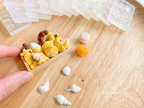 Глина, маленькая компактная игра с едой, десертная прозрачная форма, «сделай сам»