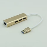 USB Wired Card Card Converter Внешний USB Turning RJ45 Ethernet Interface Transposition Head+3.0 Septor Hub