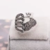 Châu Âu và Hoa Kỳ khí quyển chỉ số nhẫn ngón tay phụ nữ cá tính retro con công kim cương nhẫn thời trang người nhẫn trang sức pnj nhẫn cưới Nhẫn
