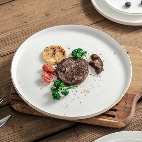Керамическая элитная обеденная тарелка, скандинавская посуда, популярно в интернете