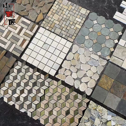 Натуральный каменный рыба -пруд мозаичный цветочный пруд дверной дверной столб Стена бассейна, как антикварная плитка для ванной комнаты, анти -скользящие плитки