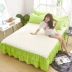 Màu sắc có thể giặt được đệm bông đệm giường váy đơn mảnh 1,5 m 1,8m2.0 trải giường Simmons bảo vệ thảm