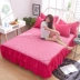 Màu sắc có thể giặt được đệm bông đệm giường váy đơn mảnh 1,5 m 1,8m2.0 trải giường Simmons bảo vệ thảm