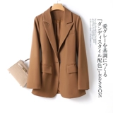 Брендовый осенний небольшой пиджак классического кроя для отдыха, в корейском стиле, коллекция 2021, оверсайз