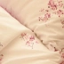 Thanh lịch hoa anh đào đơn giản Nhật Bản bông trắng bộ đồ giường cotton đôi bốn mảnh tấm ga trải giường giường quilt cover