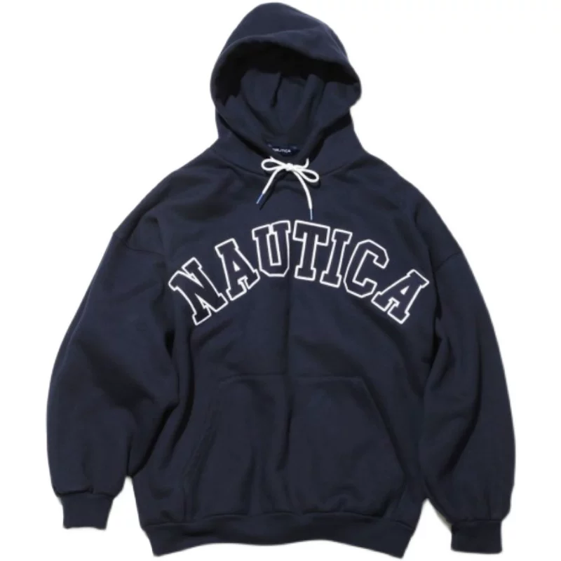 NAUTICA CITY BOY Hasegawa Подготовка груди Вышивка набивной верёвки капюшонный курс обвод