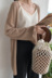 A7seven cotton và linen loose lười biếng màu rắn đan cardigan nữ mùa hè 2018 new thin coat mặt trời quần áo bảo hộ áo len đỏ Đan Cardigan