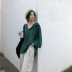 A7seven đồng ammonia lỏng lười biếng màu rắn trùm đầu áo thun áo len phụ nữ đầu mùa thu 2018 new casual áo sơ mi đầm nữ đẹp Áo len