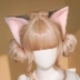 Mô phỏng tai mèo dễ thương sang trọng cos mèo kẹp tóc lolita mũ tai thú mèo giúp việc