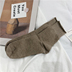 4 đôi vớ nữ mùa xuân và mùa hè cotton in Hàn Quốc phiên bản lưới heap vớ đỏ đại học vớ gió Hàn Quốc vớ ống Hàn Quốc - Vớ sợi tre tất cổ cao Vớ sợi tre