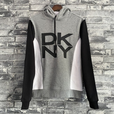 Толстовка 缇庡浗 dkny鍞愬彲濞滃効鐢锋槬绉嬭繛甯芥嫾鑹茬粡鍏窵ogo杩炲附鍔犵粧浼戦棽鍗。