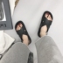 2018 mới Hàn Quốc ulzzang cổng gió chic Harajuku đơn giản chữ thập hở ngón Roman hoang dã dép nữ mùa hè Sandal