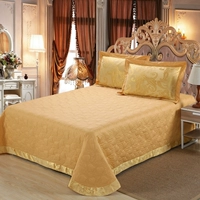 Cotton Châu Âu satin sang trọng jacquard bông cotton trải giường dày sheets 1.5 1.8 2 m giường có thể được trang bị với ba bộ drap giường mát lạnh