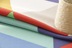New kẻ sọc màu tam giác bông chống bỏng vải khăn trải bàn bảng bàn tròn bàn cà phê vải vải có thể được tùy chỉnh Khăn trải bàn