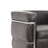 Медуо/Итальянский современный гостиная диван -стул из нержавеющей стали кожа с повседневным стулом LC2 Korbusier кресло