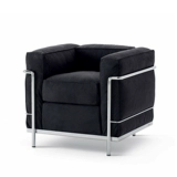 Медуо/Итальянский современный гостиная диван -стул из нержавеющей стали кожа с повседневным стулом LC2 Korbusier кресло