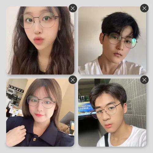 Супер синий анти -радиационный анти -радиационный миопийский бокалы женская большая рама круглая поверхность, маленькая, маленькая, может быть оборудована плоским светом мужчин