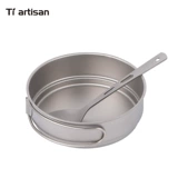 Титановый ремесленник на открытом воздухе чистого титанового лагеря Крастка для пилды с жареной кастрюль суп из горшки для общежития общежития для общежития.