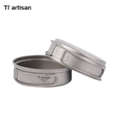 Титановый ремесленник на открытом воздухе чистого титанового лагеря Крастка для пилды с жареной кастрюль суп из горшки для общежития общежития для общежития.