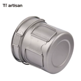 Титановый ремесленник на открытом воздухе чистого титанового лагеря Крастка для пилды с жареной кастрюль суп из горшки для общежития общежития для общежития.