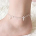 S925 sterling bạc vòng chân Nhật Bản và Hàn Quốc phiên bản của kiểu dáng đẹp tối giản trang sức bạc sợi dây màu đỏ nữ Sen loạt chuông sinh nhật món quà sinh nhật lắc chân nữ pnj Vòng chân