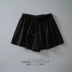 Đồng amoniac lụa hoang dã đàn hồi eo lỏng mỏng rộng chân quần short nữ Hàn Quốc phiên bản váy lớn kích thước nhà thường nóng quần